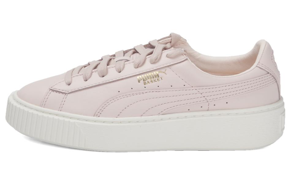PUMA Durable Breathable Low-Top Skateboard Shoes Unisex Pink White