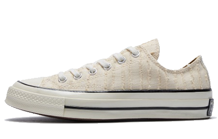 Converse Chuck 1970s Non-slip Lightweight Low-Top Canvas Shoes Women's Ecru
