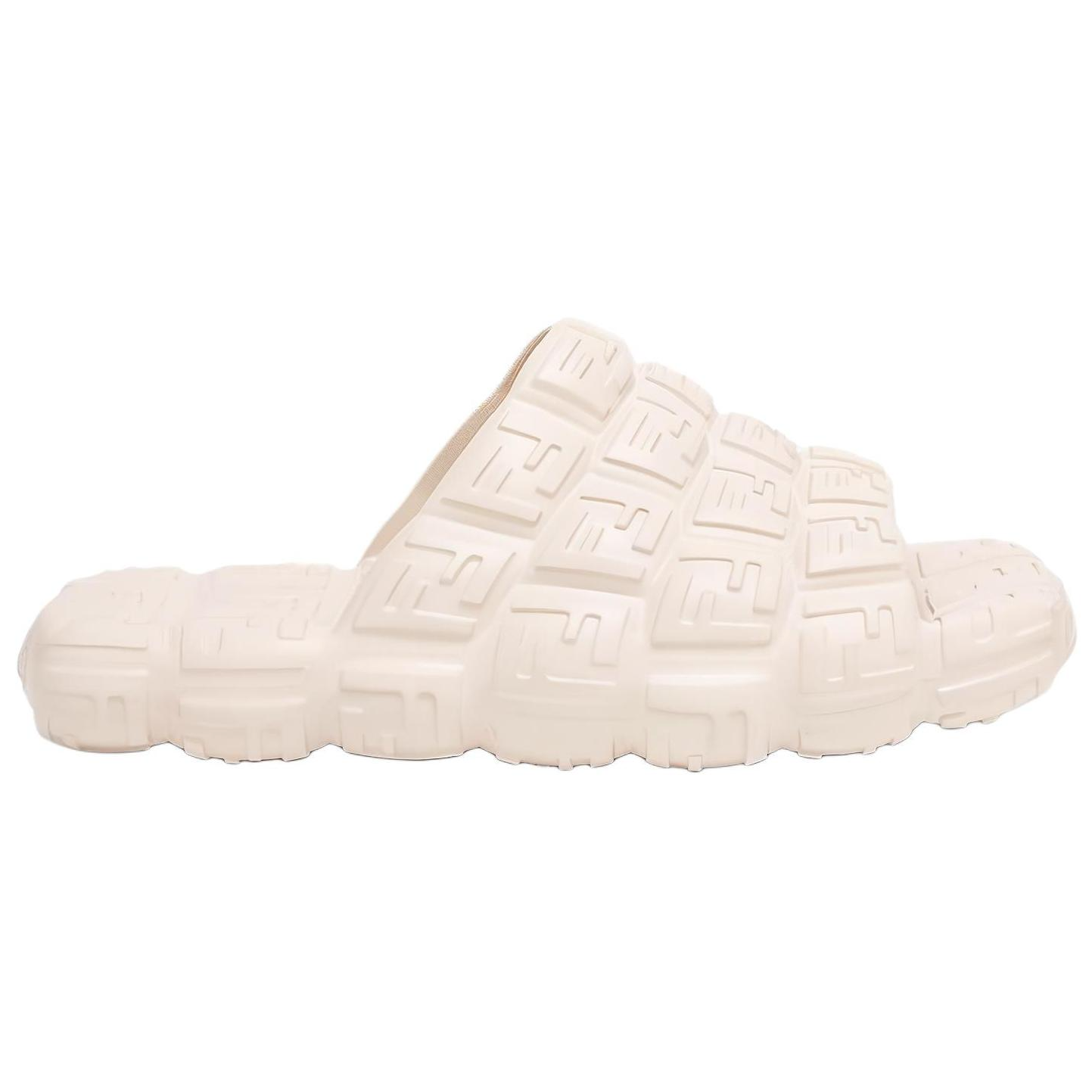 FENDI Cloud Rubber Sole Slide Slippers Men's Ecru купить в интернет-магазине Yoocart с быстрой доставкой по России.