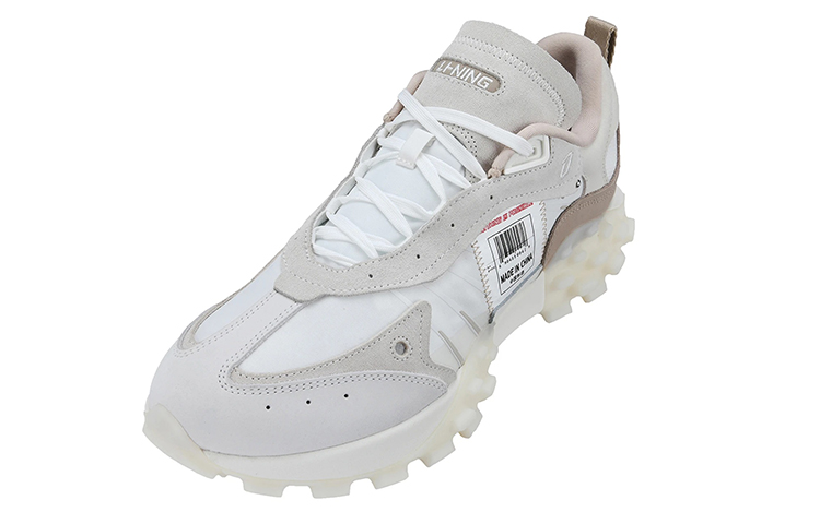 LiNing Cushioning Anti-Slip And Wear-Resistant Low-Top Sports Casual Shoes Women's Ecru купить в интернет-магазине Yoocart с быстрой доставкой по России.