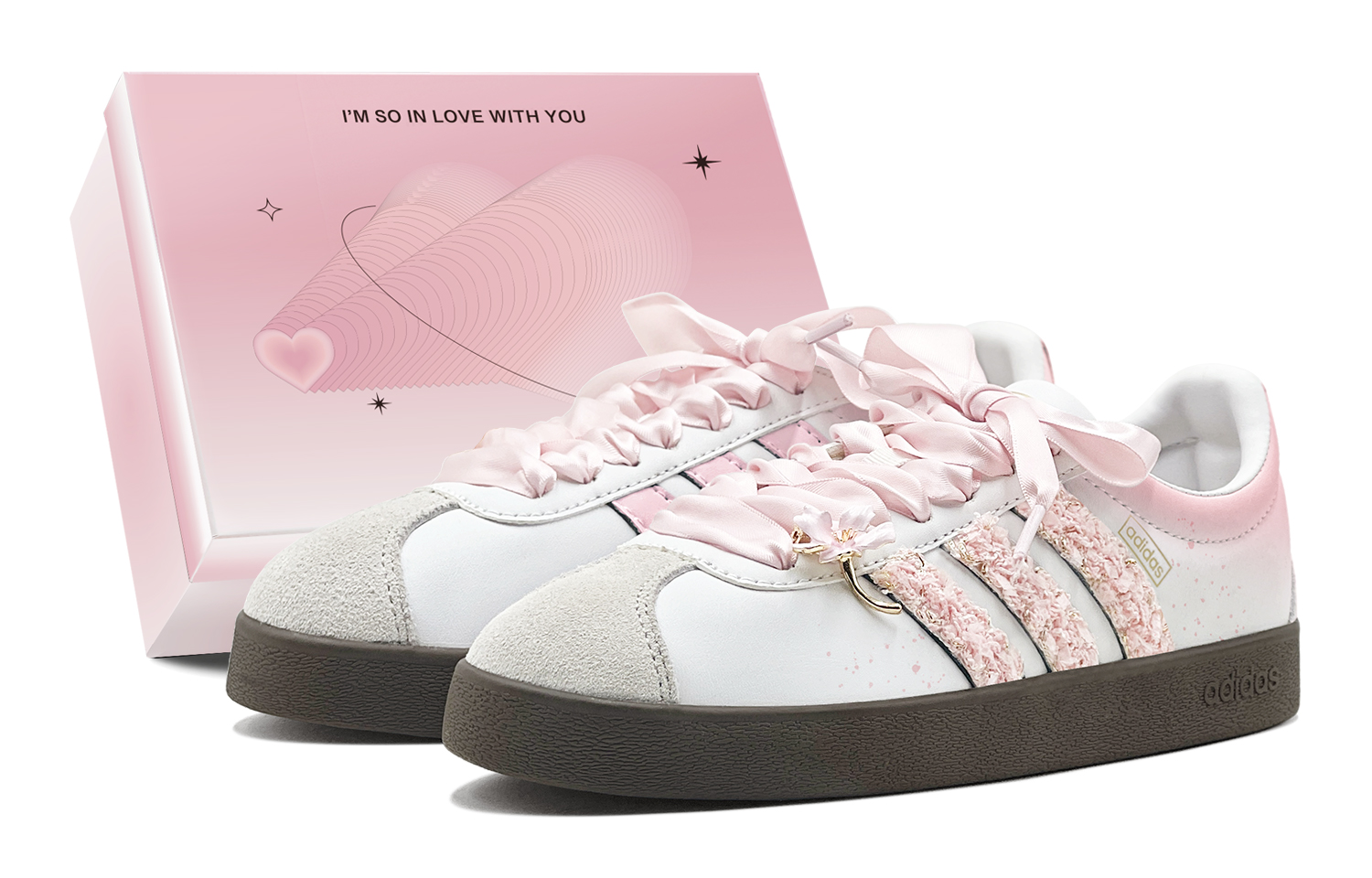 Adidas Vl Court Classic Skateboard Shoes Unisex Low top White