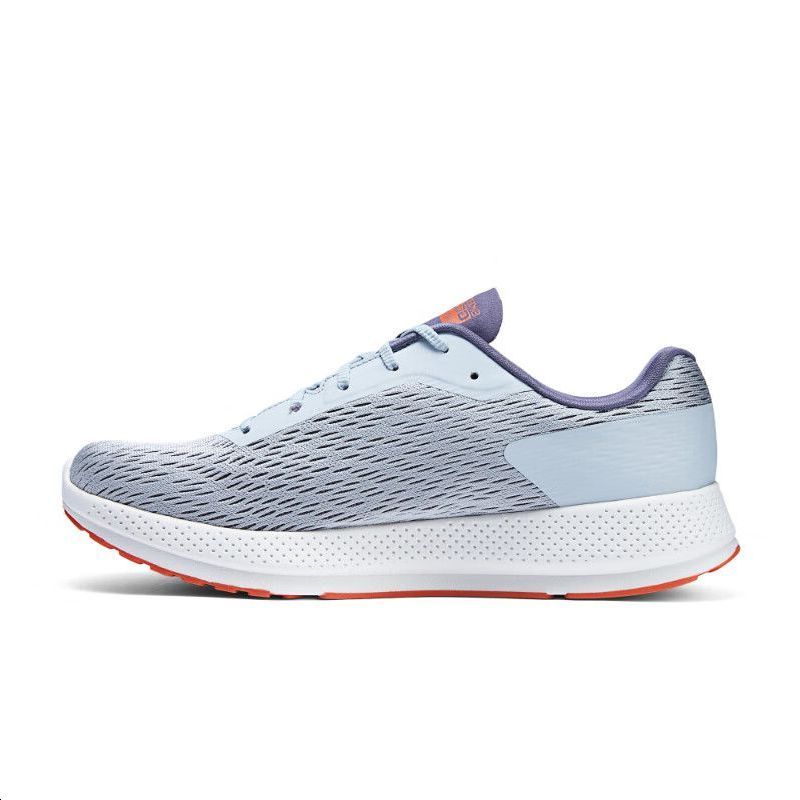Skechers Cushioning Wear-Resistant Low-Top Running Shoes Men's Gray Orange