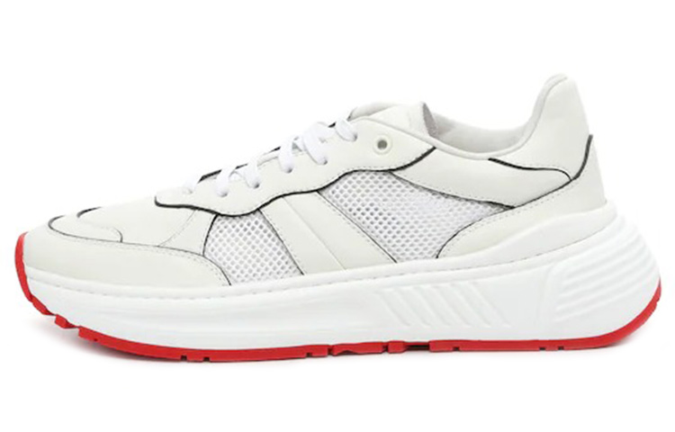 Bottega Veneta Speedster Slip Resistant Low Top Casual Shoes Men's White