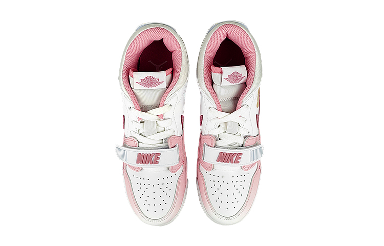 Jordan Legacy 312 Shock Absorbers Slip Resistant Abrasion Resistant Mid top Vintage Basketball Shoes GS White Pink купить в интернет-магазине Yoocart с быстрой доставкой по России.