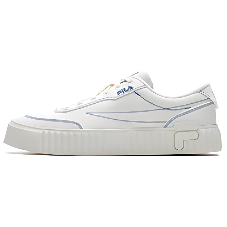 FILA Gear Anti-Slip Wear-Resistant Low-Top Casual Shoes Men's White