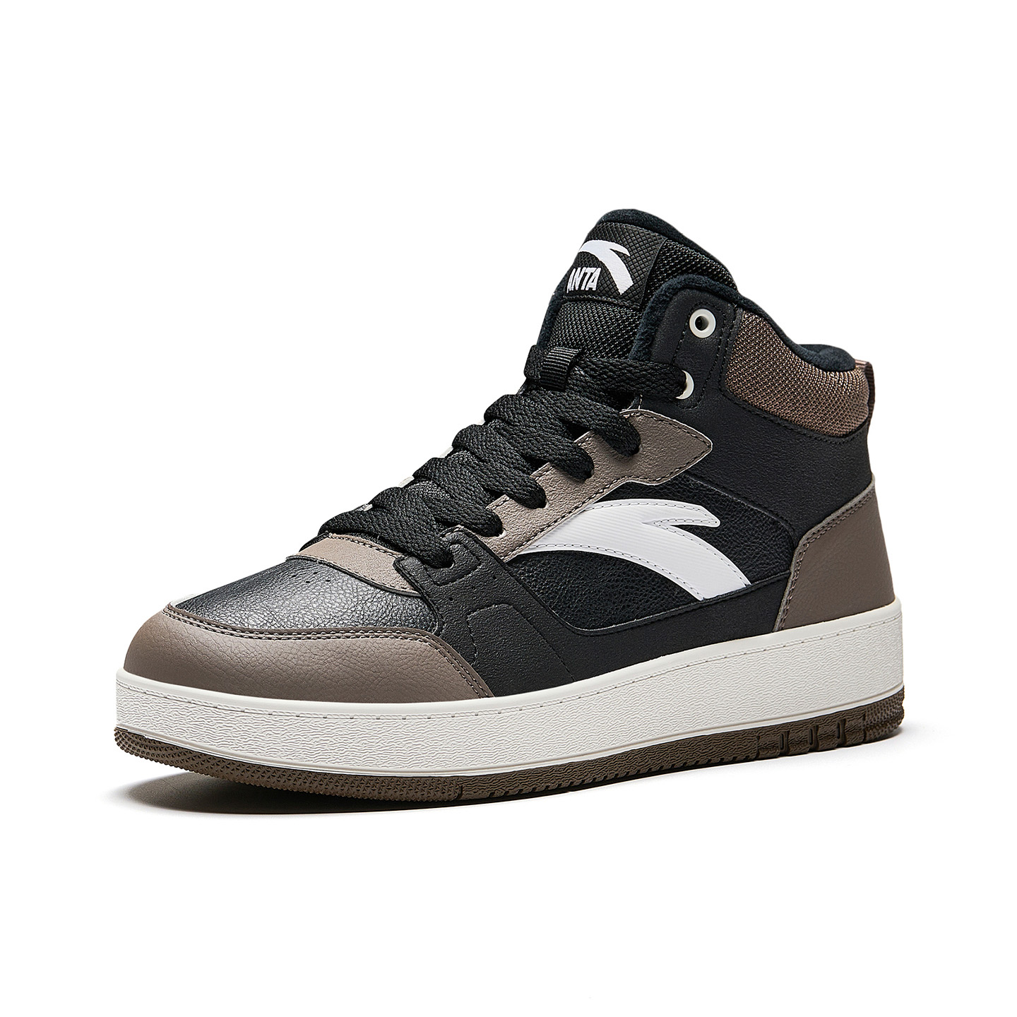Anta Skateboard Shoes Men's Black/Enamel Gray/Pure White