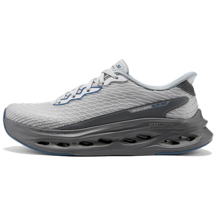 Skechers MEN'S GO Abrasion Resistant Low Top Running Shoes Men's Gray