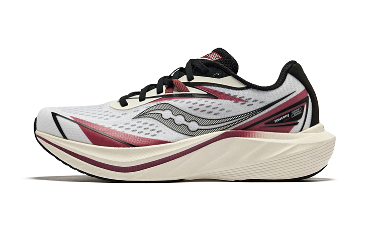 Saucony Slay 2 Low Top Running Shoes Men's White Black Red