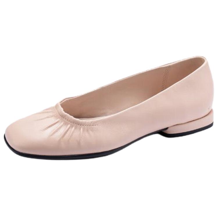 Ecco Annie Square Toe Casual Single Shoes Women's Nude Pink купить в интернет-магазине Yoocart с быстрой доставкой по России.