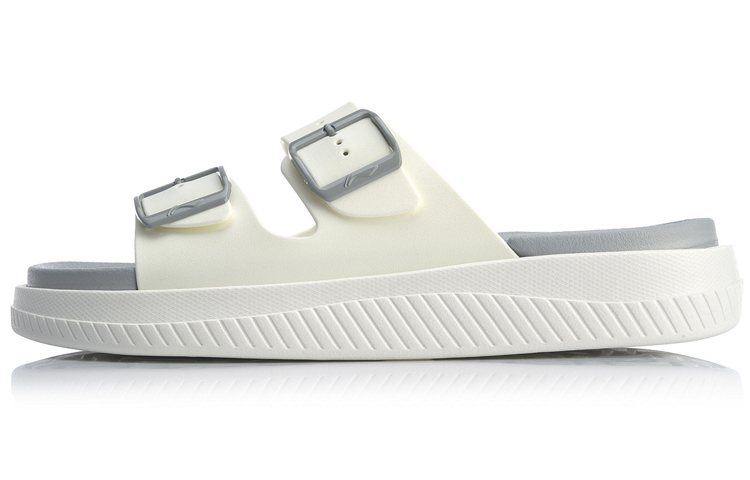 LiNing Clap EVA Quiet Slide Slippers Men's Standard White