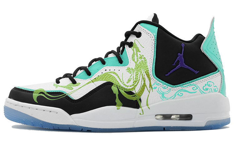 Jordan Courtside 23 Concord Mid-Top Vintage Basketball Shoes Men's White Cyan
