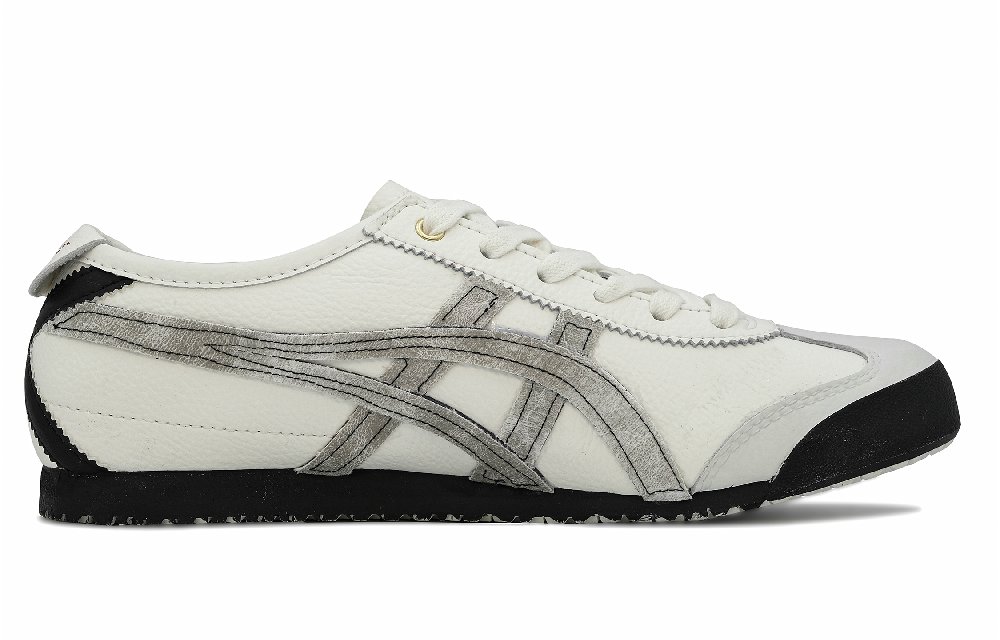 Onitsuka Tiger MEXICO 66 Low-Top Skateboard Shoes Unisex White Black Gray