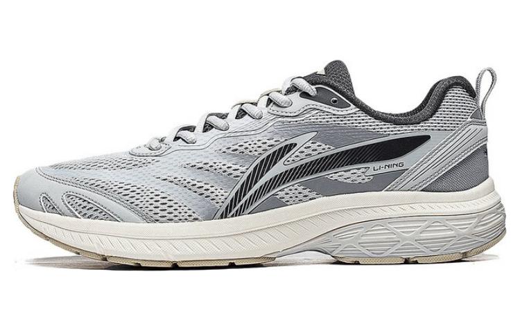 LiNing Shake It Up Anti-Slip And Wear-Resistant Breathable Low-Top Running Shoes Men's Light Smoke Gray
