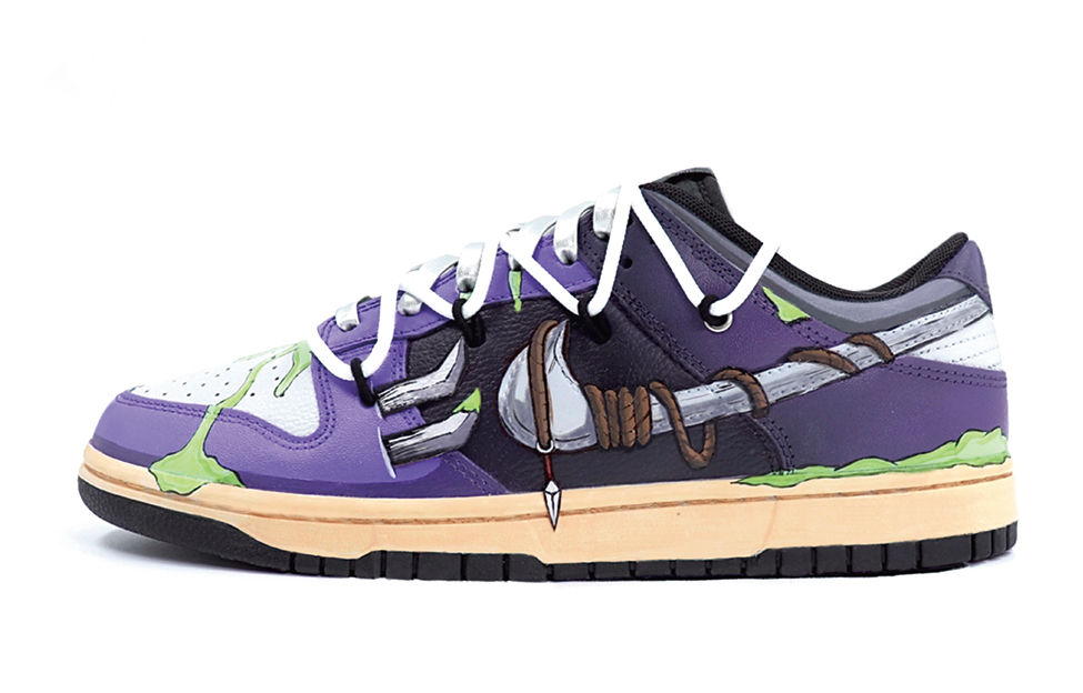 Nike Dunk Hunter Year Of The Dragon Limited Edition Skateboard Shoes Men's Black Purple