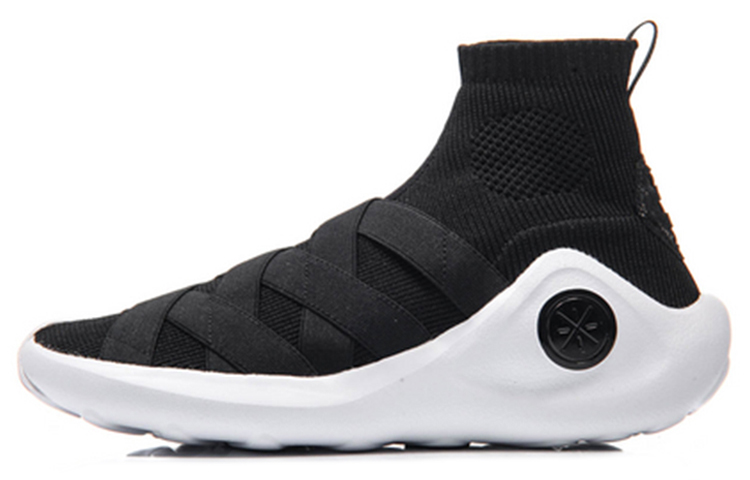 LiNing Wade Collection Essence Anti-Slip Wear-Resistant High-Top Vintage Basketball Shoes Black