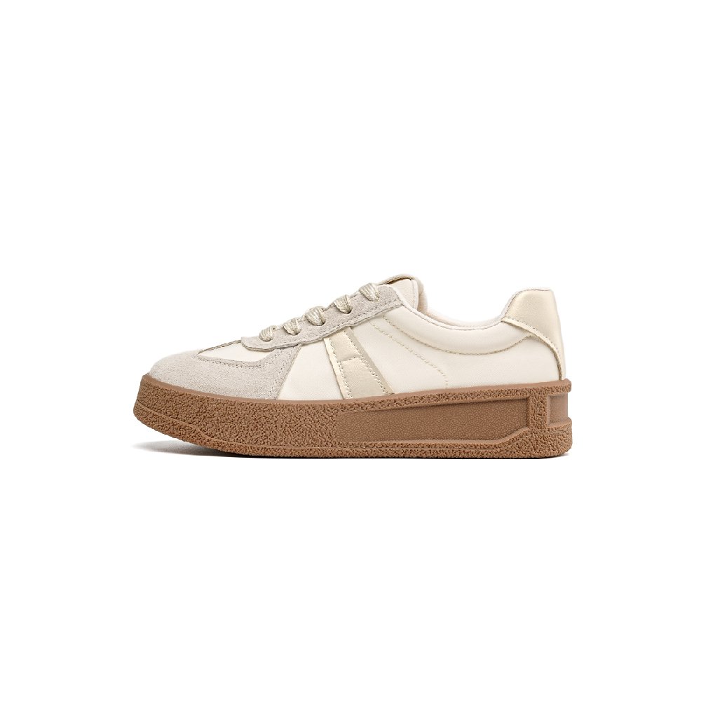 EBLAN Low Top Skateboard Shoes Women's Beige