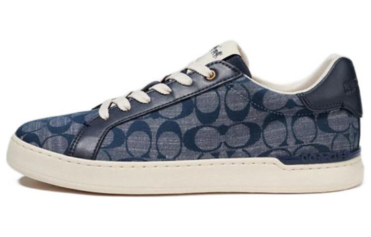 COACH Money Clip Low Top Stylish Skateboarding Shoes Men's Blue