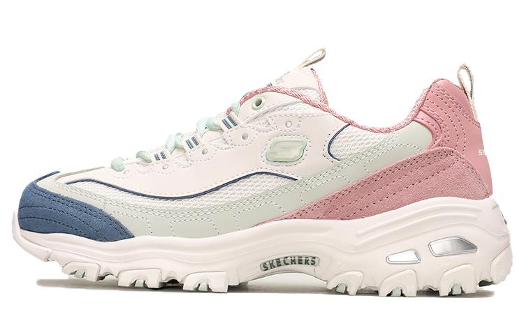Skechers D'Lites 1.0 Chunky Sneakers Women's Low-Top Natural/Pink