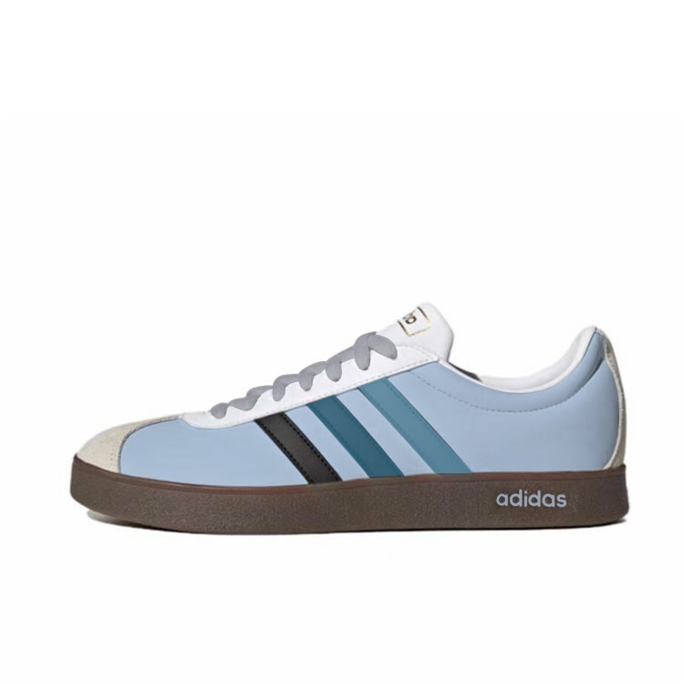 Adidas Neo VL Court 2.0 Anti-Slip Wear-Resistant Low-Top Skateboard Shoes Unisex Blue White