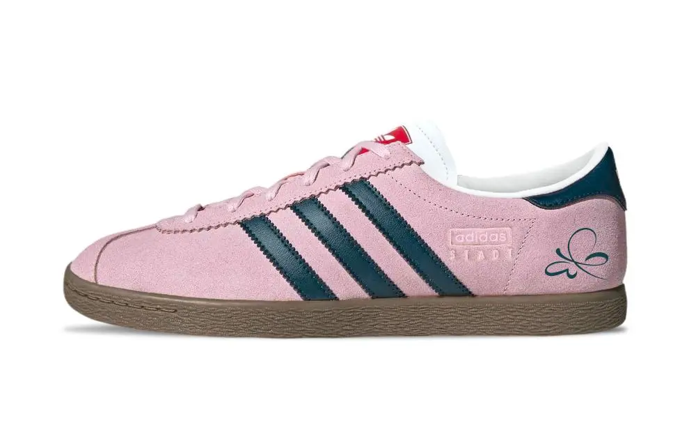 Adidas Originals Stadt Abrasion Resistant Low top German Army Trainers Unisex Pink Green