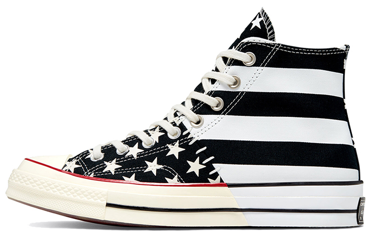 Converse Chuck Taylor All Star 70 Hi Archive Restructured American Flag Black White