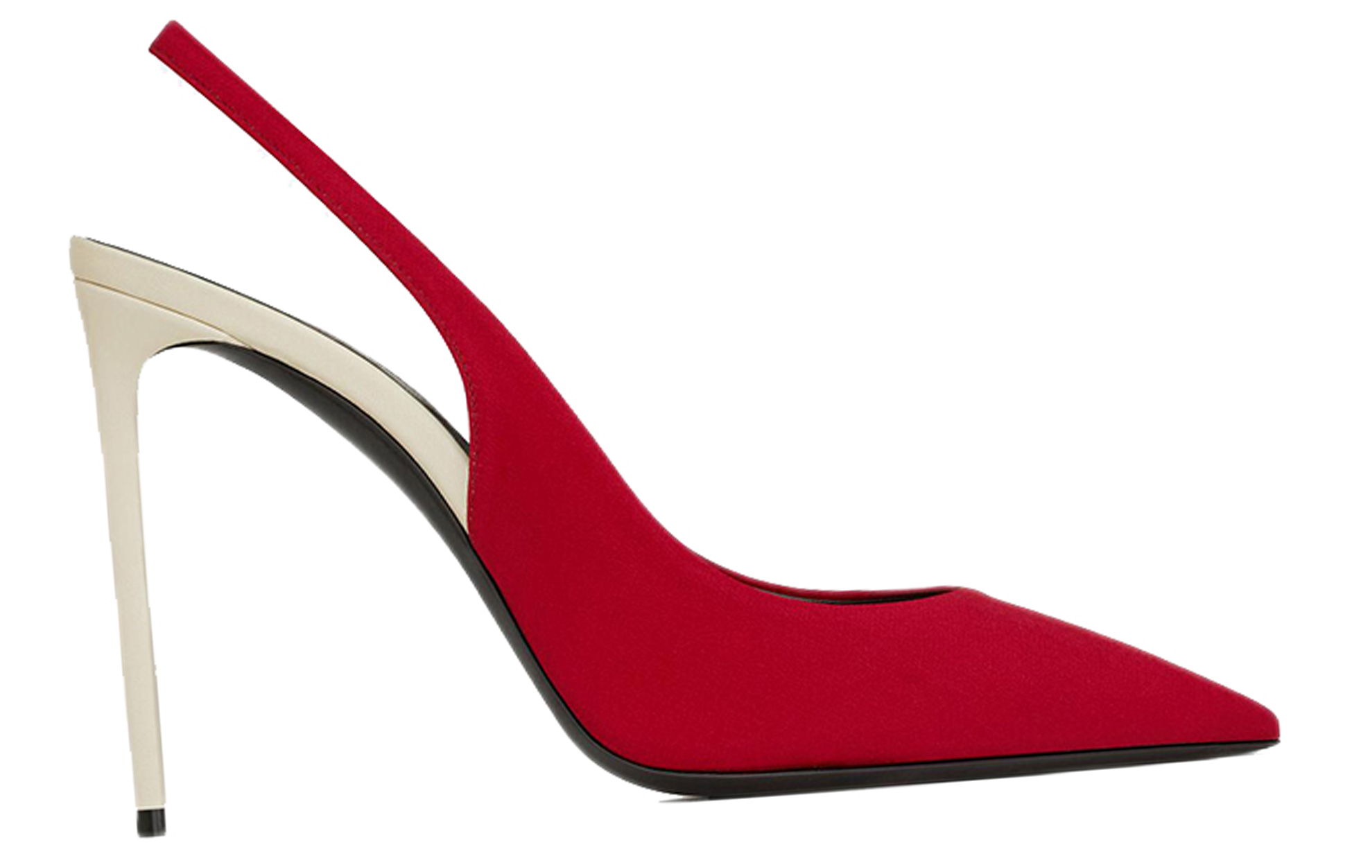 SAINT LAURENT Zoe Slim Heel High Heels 10cm Women's Dark Red