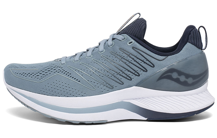 Saucony Slip Resistant Lightweight Cushioning And Breathable Low Top Running Shoes Men's Indigo