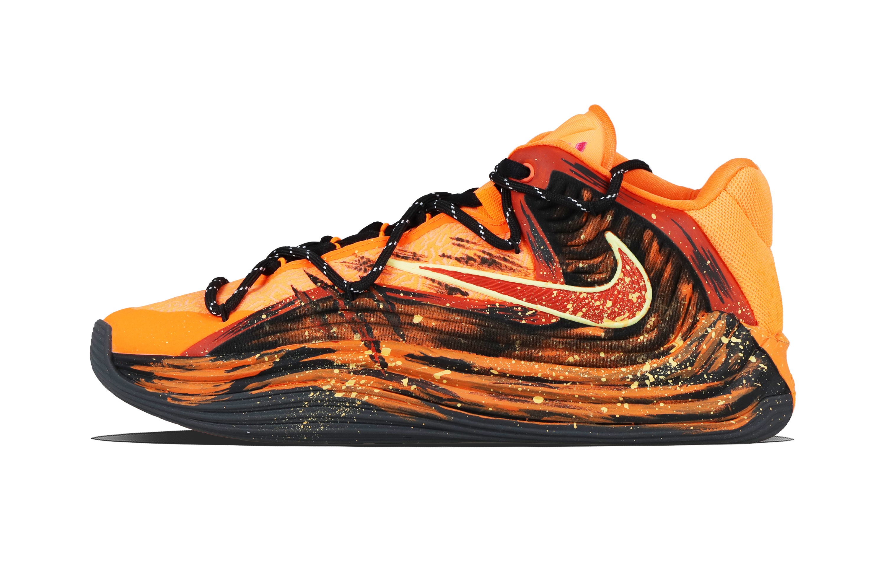Nike Giannis Freak 7 Flame Lock Gold Tide Abrasion Resistant Mid top Basketball Shoes Unisex
