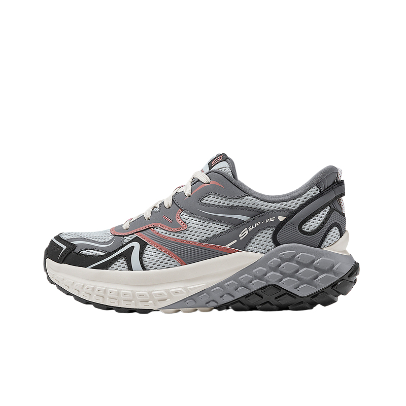 Skechers Street Abrasion Resistant Low Top Chunky Sneakers Men's Gray