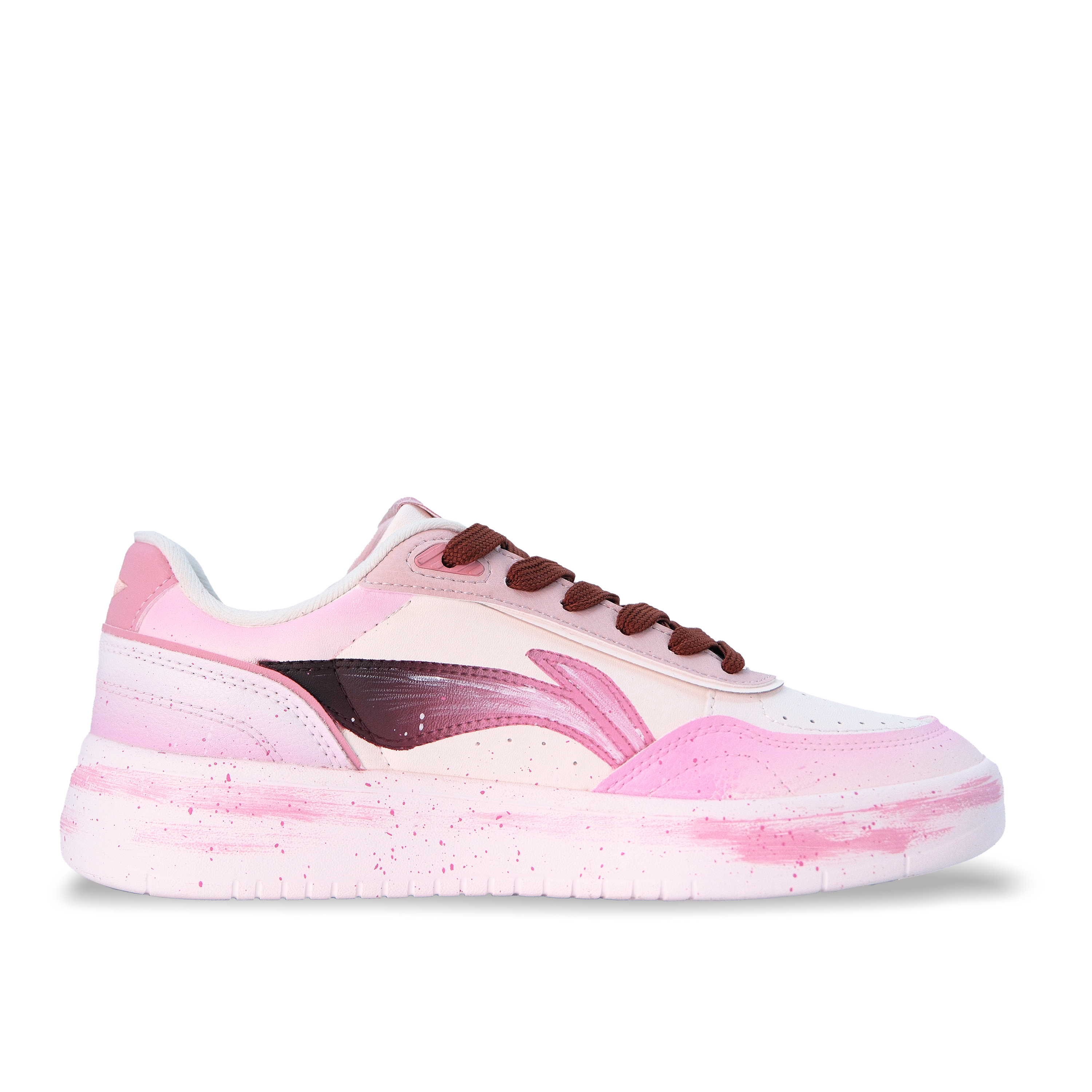 LiNing Su Lightweight Skateboard Shoes Women's Cherry Blossom Pink