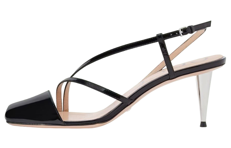 GUCCI Cone Heel High Heels Women's Black