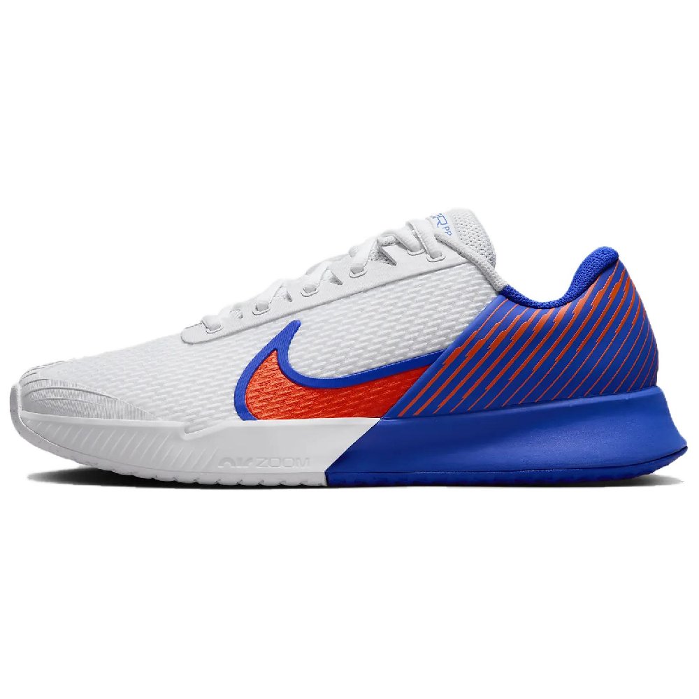 Nike Air Zoom Vapor Pro 2 Anti-Slip Wear-Resistant Low-Top Tennis Shoes Men's White Blue