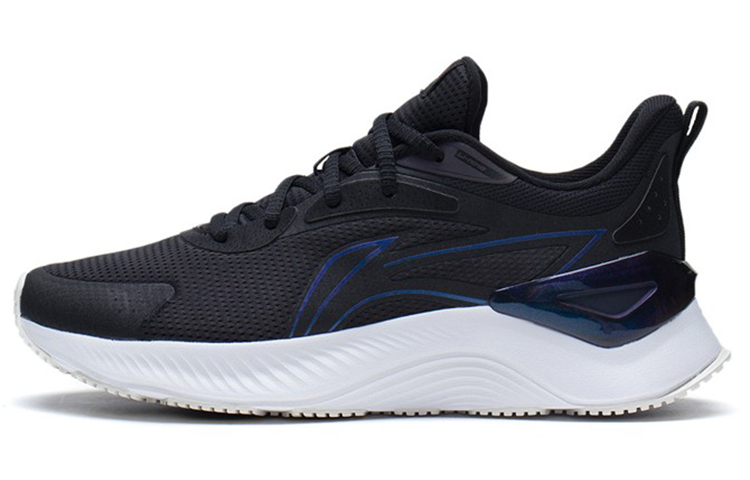 LiNing YueYing Element Rebound Cushioning Slip Resistant Low Top Running Shoes Women's Black