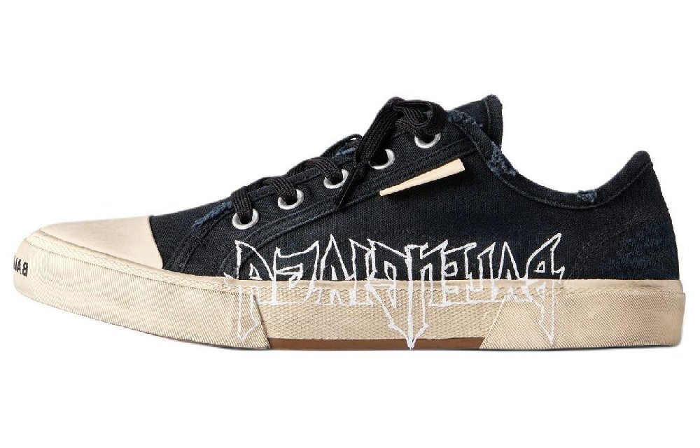 Balenciaga Paris Low Top Skateboard Shoes Men's Black