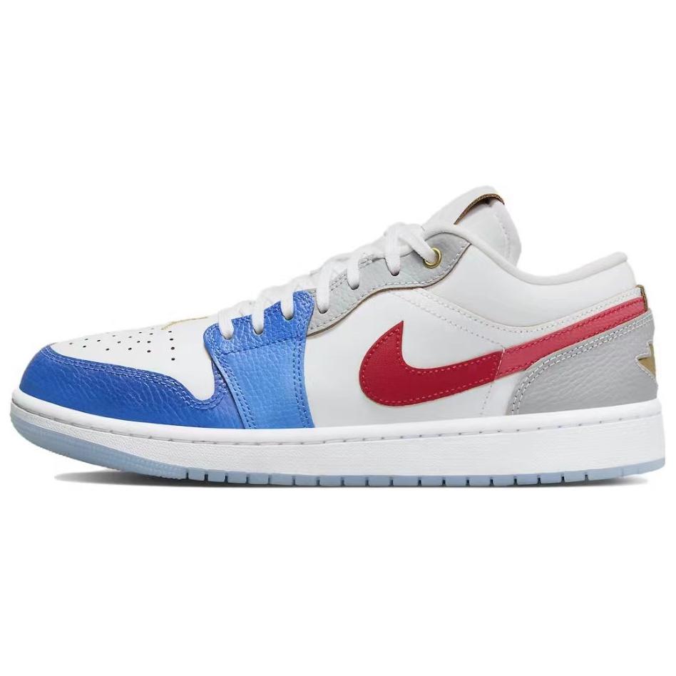 Jordan Air Jordan 1 Low-Top Vintage Basketball Shoes Men's Gray Blue купить в интернет-магазине Yoocart с быстрой доставкой по России.