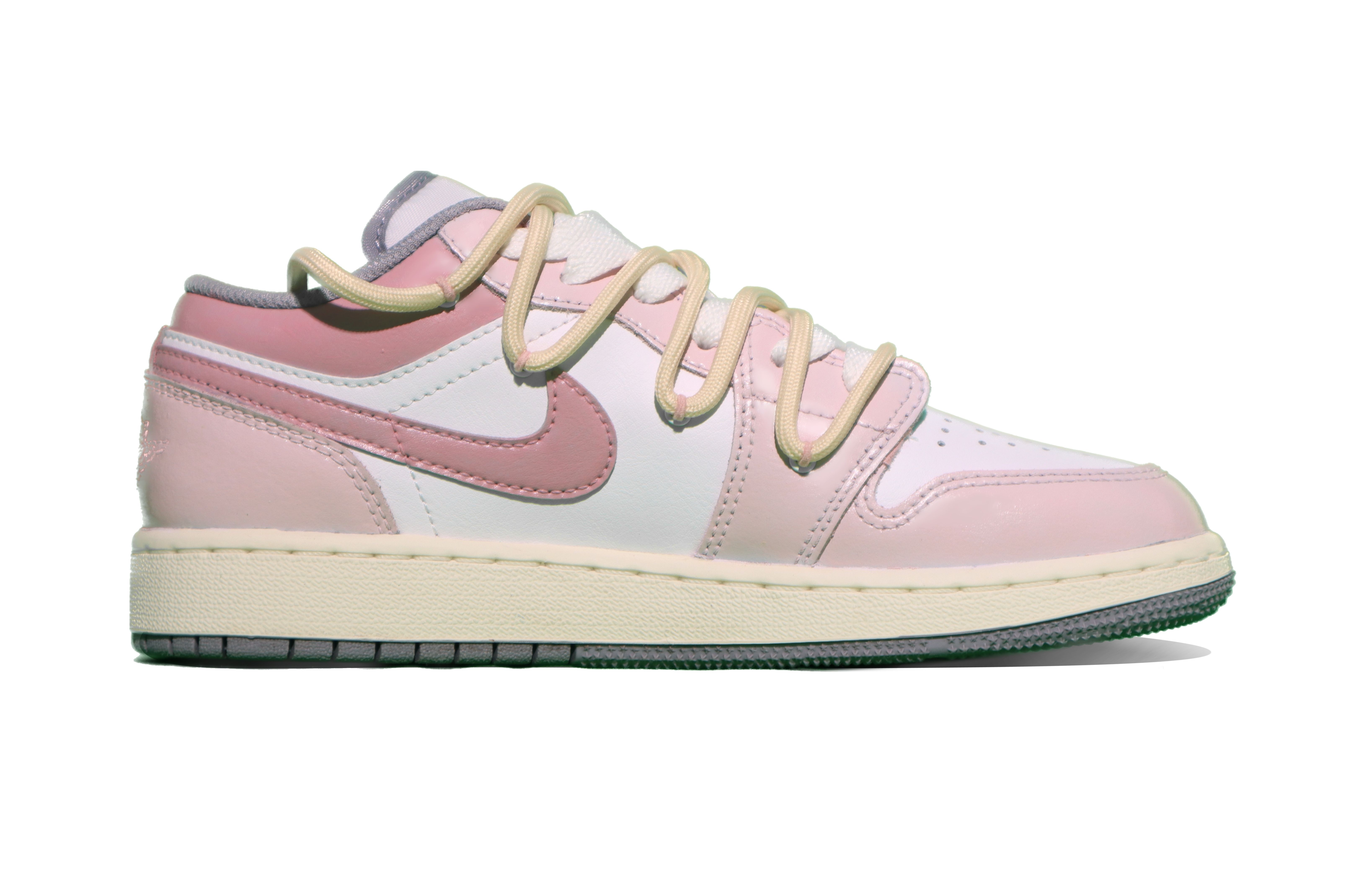 Jordan Air Jordan 1 Low Anti-Slip Wear-Resistant Low-Top Vintage Basketball Shoes GS Pink купить в интернет-магазине Yoocart с быстрой доставкой по России.
