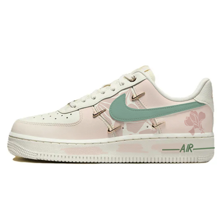 Nike Air Force 1 Slip Resistant, Abrasion Resistant, Breathable Low Top Skateboard Shoes Women's White Pink