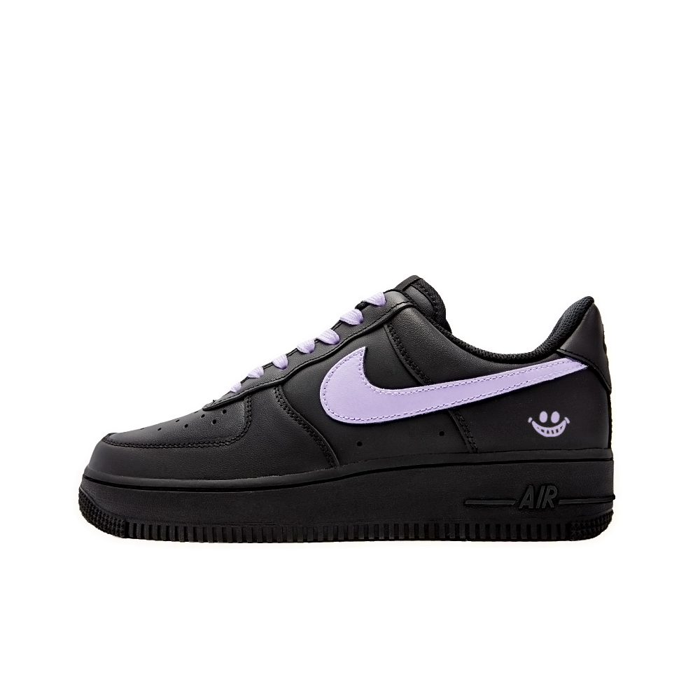 Nike Air Force 1 Huangjini Amber Anti-Slip And Wear-Resistant Lightweight Low-Top Skateboard Shoes Women's Black