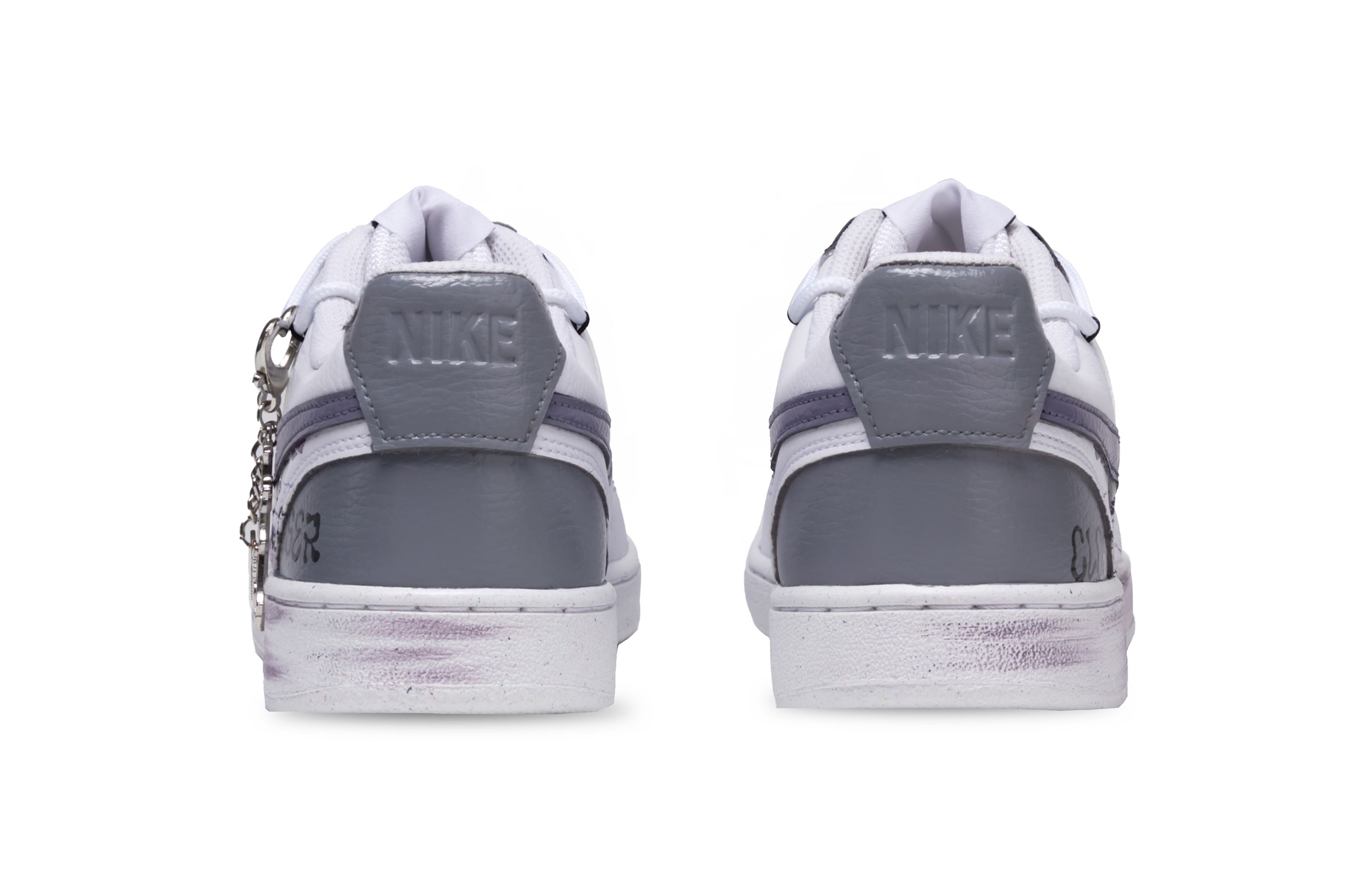 Nike Court Vision 1 Love Emergency Slip Resistant Shock Absorbers Low Top Skateboard Shoes Women's White Purple купить в интернет-магазине Yoocart с быстрой доставкой по России.
