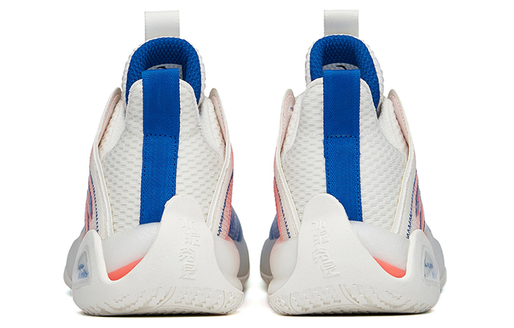 Anta Cement Bubble 2.0 Cushioned Slip-Resistant Low-Top Performance Basketball Shoes White Blue Red Hot Orange купить в интернет-магазине Yoocart с быстрой доставкой по России.