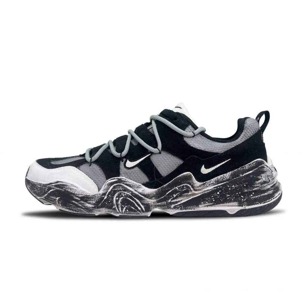 Nike Tech Hera Mystic Gray Wave Y Cushioning Low top Casual Shoes Unisex Gray