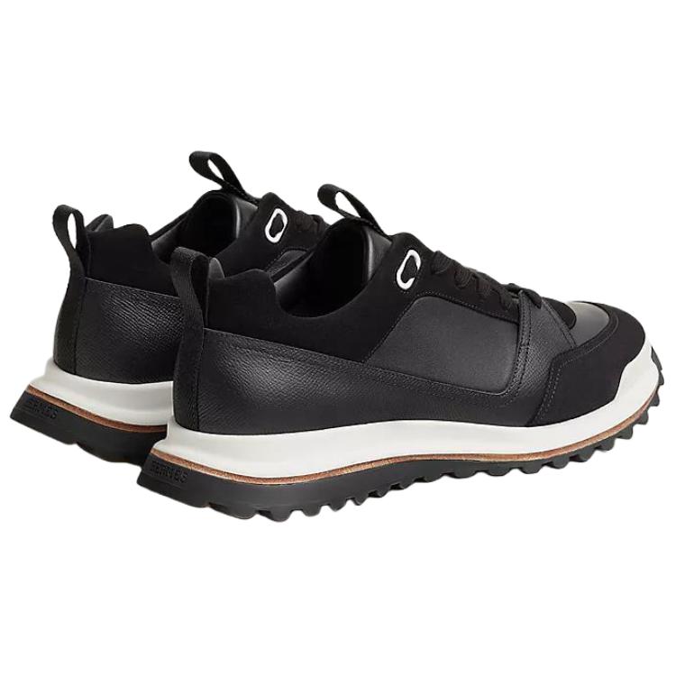 HERMES Leader Low Top Casual Shoes Men's Black купить в интернет-магазине Yoocart с быстрой доставкой по России.