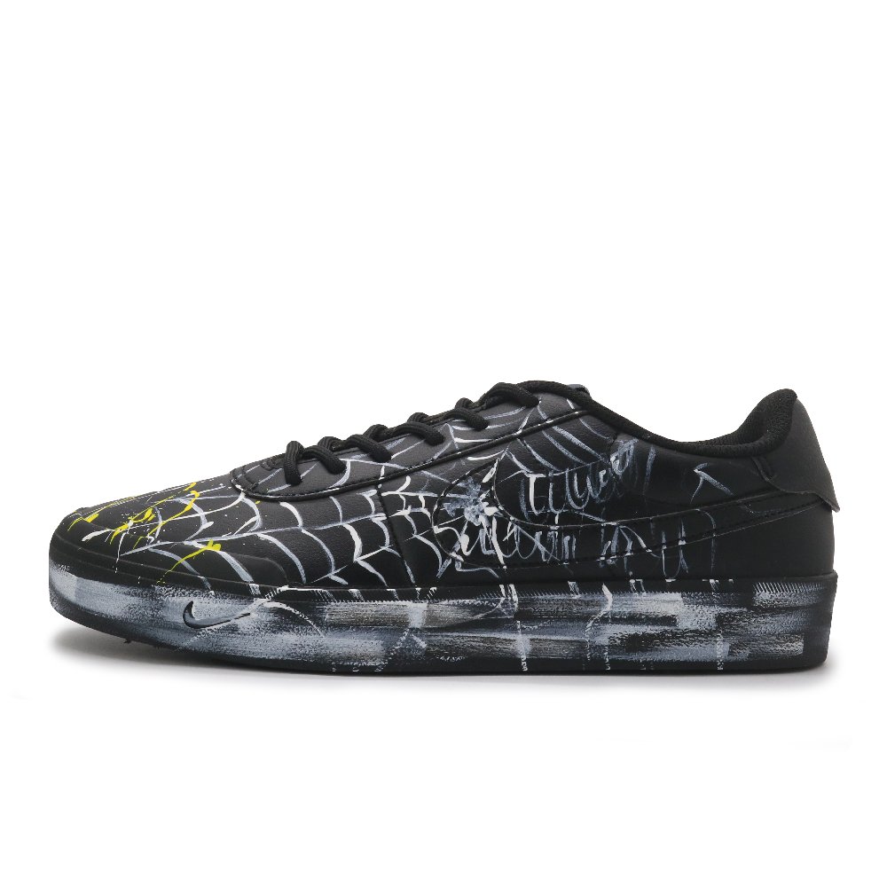 Nike Court Shot Spider Web Wear resistant And Lightweight Low Top Skateboard Shoes Men's Black White