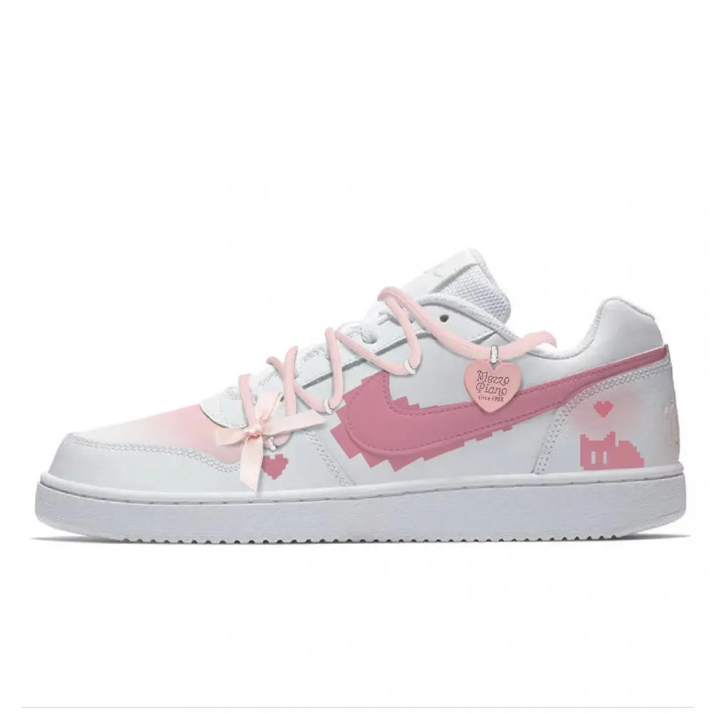 Nike Sweet Peach Cat Slip Resistant Low top Era Of Beauty Unisex Sweet Pink