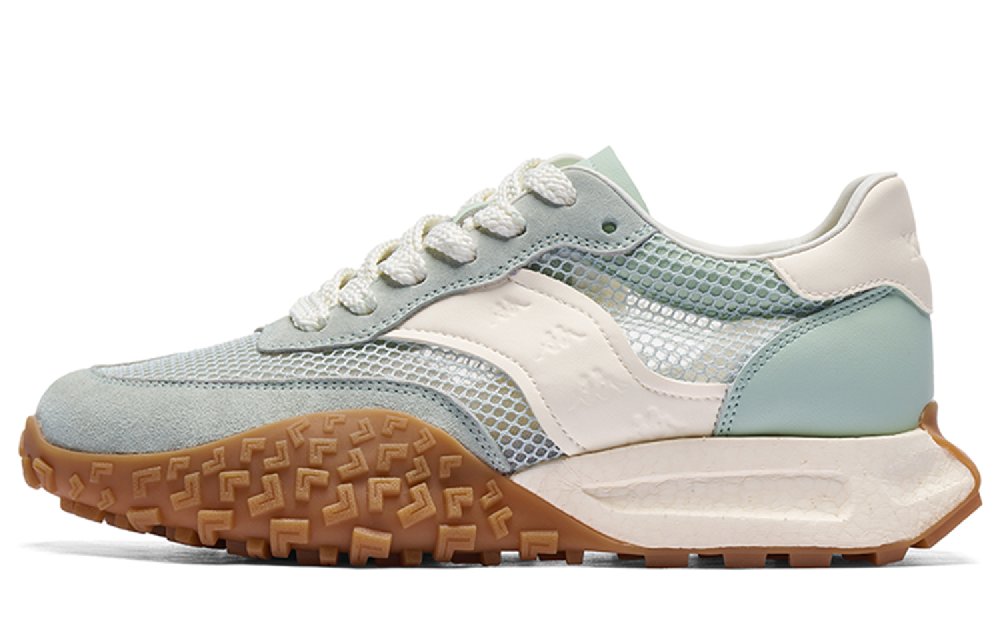 Kappa Slip Resistant, Abrasion Resistant, Breathable Coverage Low Top Casual Shoes Women's Green White