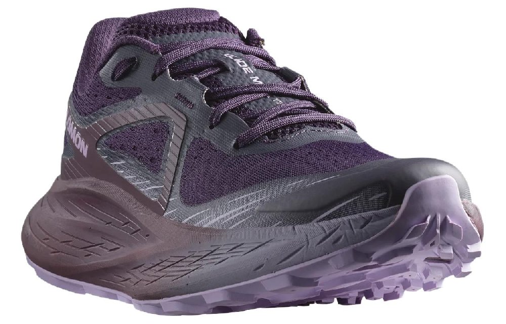 SALOMON Glide Ma Slip Resistant Low Top Running Shoes Women's Purple