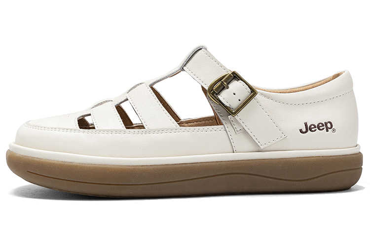 Jeep Casual Single Shoes Women's Ecru