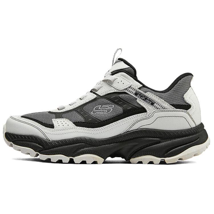 Skechers OUTDOOR MENS Anti-Slip Wear-Resistant Low-Top Running Shoes Men's Gray Black