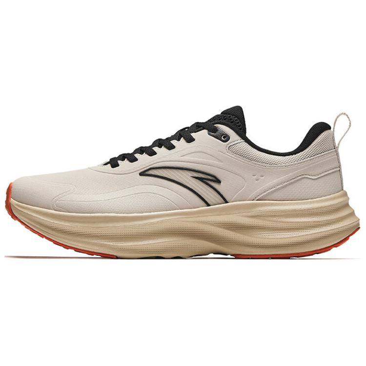 Anta Light Cloud Non-slip Lightweight Low-Top Running Shoes Men's White Black