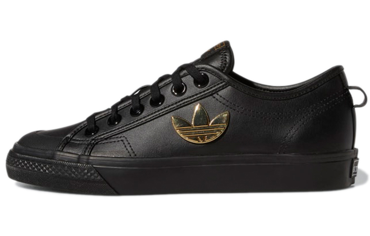 Adidas Originals Nizza Trefoil 'Carbon Black Gold' Women's